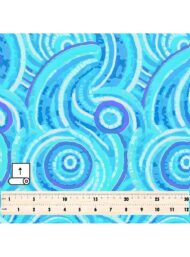 Circle ocean and sky style with blue colors - Image 5