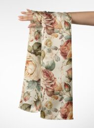 Rose flower style with pink,green colors - Image 3