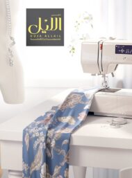 Bloom flower style with blue,white colors - Image 7