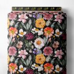 Petal flower style with pink,green colors