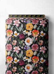 Petal flower style with pink,green colors