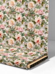 Rose flower style with green,pink colors - Image 4