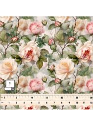 Rose flower style with green,pink colors - Image 5