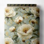 Bloom flower style with white,yellow colors