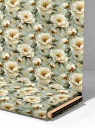 Bloom flower style with white,yellow colors - Image 4