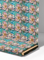 Petal flower style with pink,green colors - Image 4