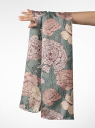 Bloom flower style with pink,green colors - Image 3