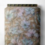 Petal flower style with brown,green colors