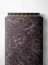 Bloom flower style with brown,grey colors