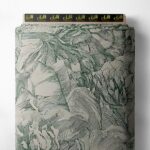 Petal flower style with green,grey colors