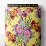 Rose flower style with pink,green colors