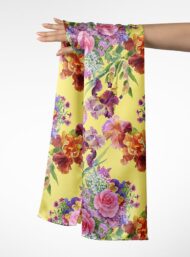 Rose flower style with pink,green colors - Image 3