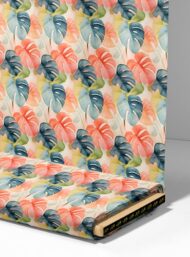 Leaf nature style with green,pink colors - Image 4