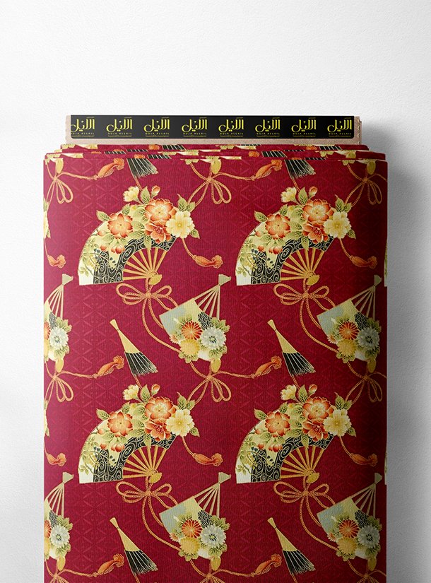 LAI01-2403_1.jpg Fan flower style with red,yellow colors - Image 1