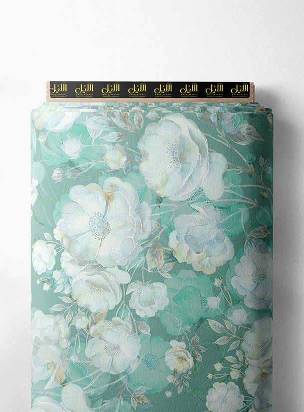 LAI01-2405_1.jpg Petal flower style with white,green colors - Image 1