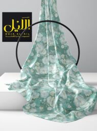 Petal flower style with white,green colors - Image 2