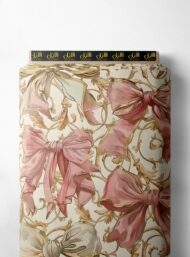 Bow flower style with pink,white colors