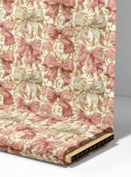 Bow flower style with pink,white colors - Image 4