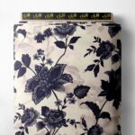 Bloom flower style with black,white colors