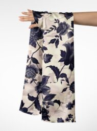 Bloom flower style with black,white colors - Image 3