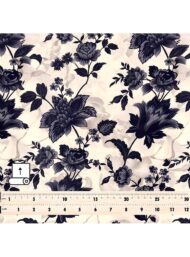 Bloom flower style with black,white colors - Image 5