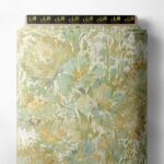 Bloom flower style with yellow,green colors