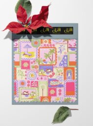 Palm nature style with pink,green colors - Image 6