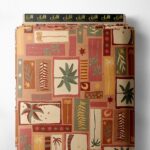 Plant nature style with green,orange colors