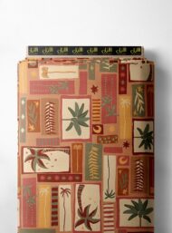 Plant nature style with green,orange colors