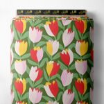 Tulip flower style with red,yellow colors