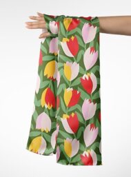 Tulip flower style with red,yellow colors - Image 3