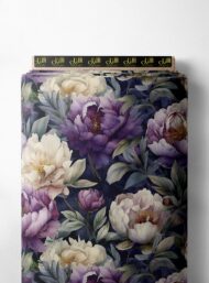 Petal flower style with purple,white colors