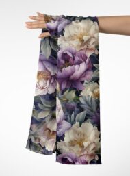 Petal flower style with purple,white colors - Image 3