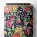 Bloom flower style with green,pink colors