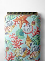 Shell ocean and sky style with red,blue colors