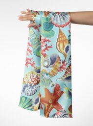 Shell ocean and sky style with red,blue colors - Image 3