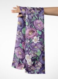 Bloom flower style with purple,green colors - Image 3