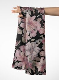 Bloom flower style with pink,green colors - Image 3