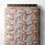 Flow abstract style with brown,pink colors