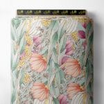 Petal flower style with pink,green colors