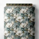 Petal flower style with white,grey colors