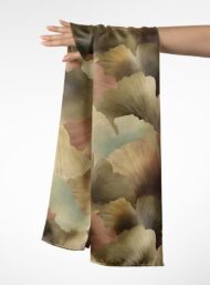 Leaf flower style with brown,green colors - Image 3