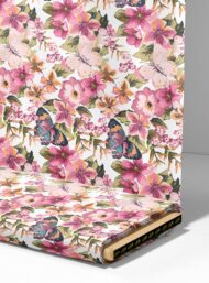 Butterfly flower style with pink,green colors - Image 4