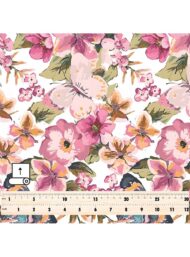 Butterfly flower style with pink,green colors - Image 5