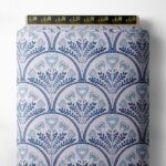 Leaf flower style with blue colors