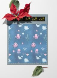 Octopus ocean and sky style with pink,blue colors - Image 6