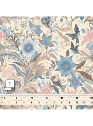 Bloom flower style with blue,pink colors - Image 5