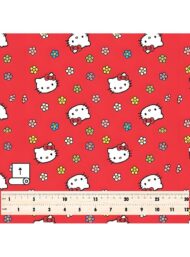 Cat flower style with red,white colors - Image 5