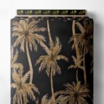 Palm nature style with brown, black colors