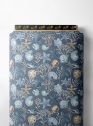 Shell ocean and sky style with blue,white colors